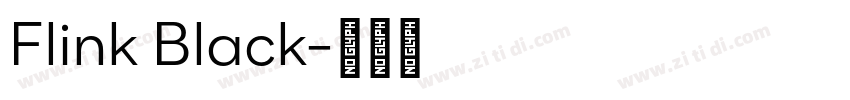 Flink Black字体转换